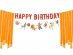 Τσίρκο Happy Birthday διπλή γιρλάντα
