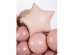 Foil balloon in the shape of a star in vintage rose color