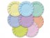 Wavy soft rainbow large paper plates 8pcs
