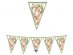 Wood animals flag bunting 300cm