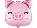 Smiley pig super shape foil balloon 60cm