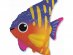 Smiling fish super shape foil balloon 67cm