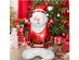 Self standing foil balloon in the shape of Happy Santa for Christmas