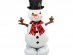 Χιονάνθρωπος επιδαπέδιο μεγάλο foil μπαλόνι για τα Χριστούγεννα 139εκ