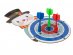 Snowman dart game with magnetic arrows for a Christmas theme party