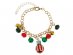Bracelet with Christmas balls ornaments