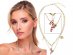 Christmas candy cane necklace