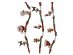 Textile bracelet with Christmas charms
