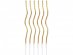 Gold swirl birthday cake candles 6pcs
