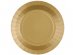 Large paper plates in gold color 10pcs