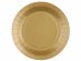 Small paper plates in gold color 10pcs