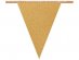 Χρυσή Γκλιτεράτι Γιρλάντα με Σημαιάκια (6μ)
