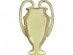 Super shape foil in the shape of a trophy in gold color 77cm