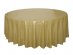 Gold round shaped tablecover 213cm