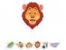 Animals of the jungle large garland 4m
