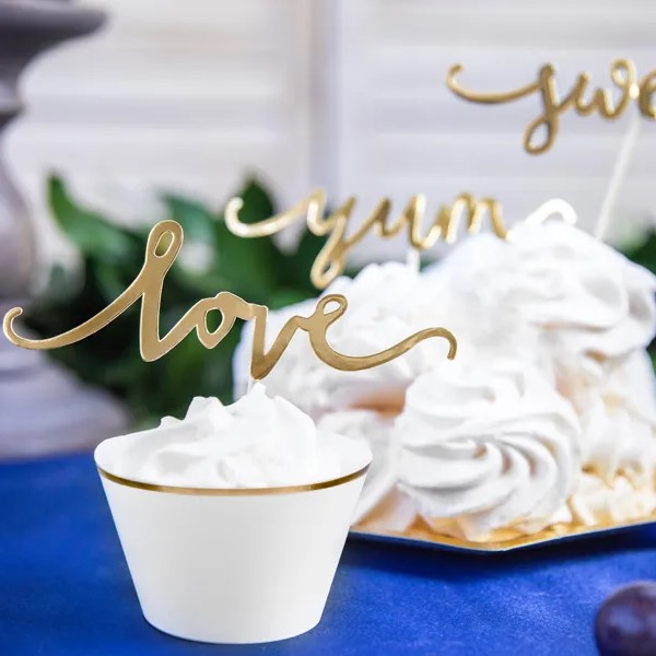 Toppers για cupcakes και διακοσμητικές οδοντογλυφίδες για το candy bar