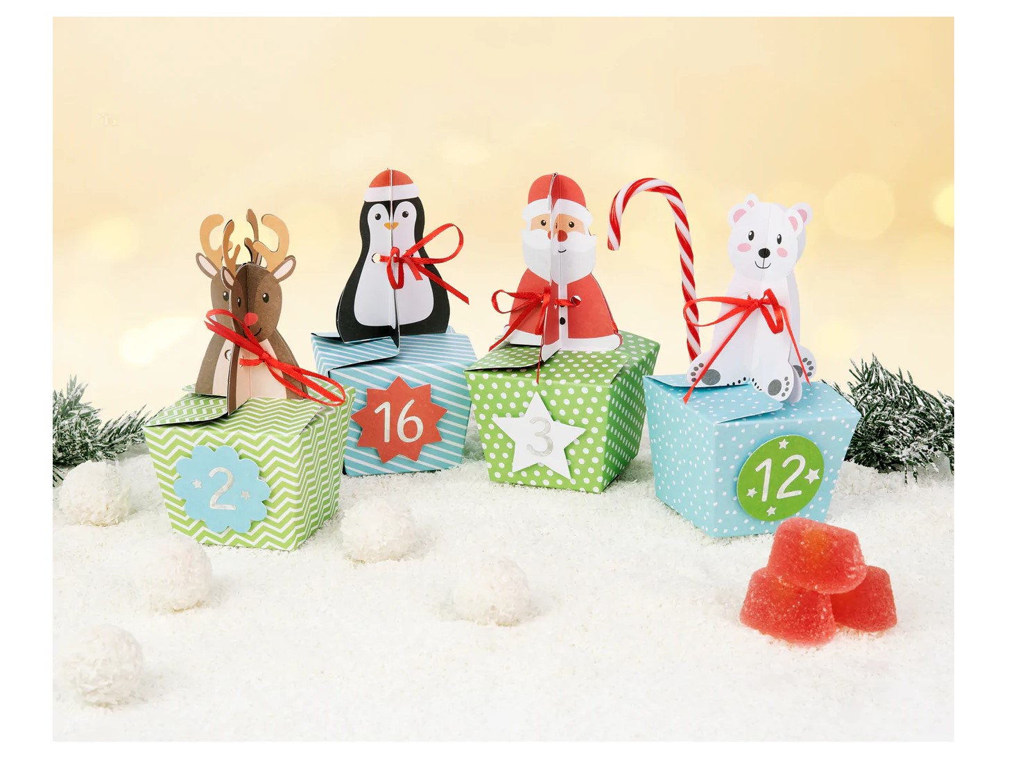 Xmas Friends κουτάκια για κέρασμα DIY